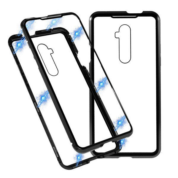 Coque OnePlus 7T Pro Rebords Métal et Verre Trempé