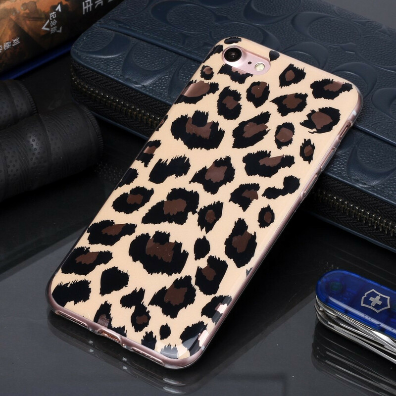 Coque iPhone 8 / 7 Marbre Style Léopard