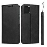 Flip Cover Google Pixel 4 Style Cuir Douceur avec Lanière