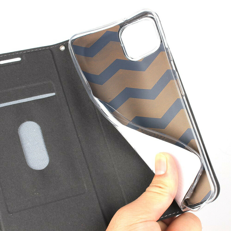 Flip Cover Google Pixel 4 Style Cuir Douceur avec Lanière