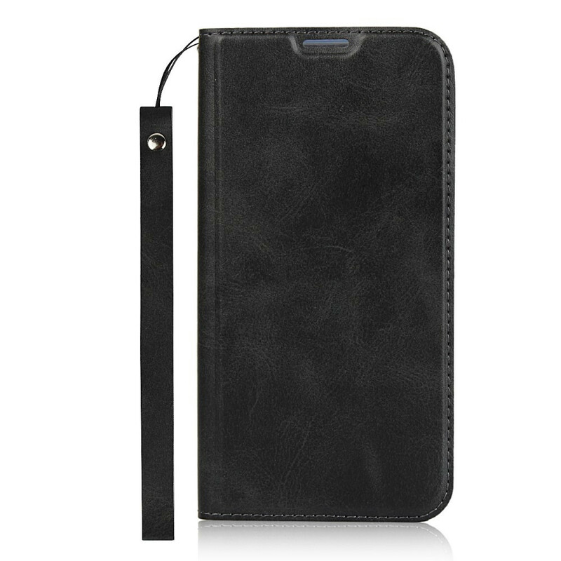 Flip Cover Google Pixel 4 Style Cuir Douceur avec Lanière