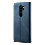 Flip Cover Xiaomi Redmi Note 8 Pro Tissu Jeans