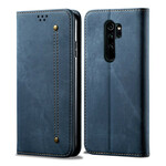 Flip Cover Xiaomi Redmi Note 8 Pro Tissu Jeans