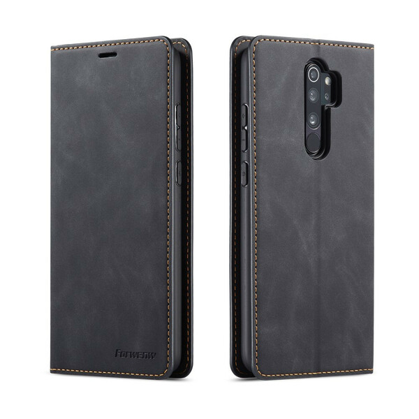 Housse Xiaomi Redmi Note 8 Pro Effet Cuir FORWENW