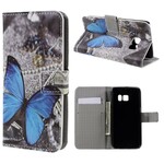 Housse Samsung Galaxy S7 Papillon Bleu