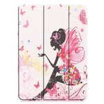 Smart Case iPad 11" (2020) Simili Cuir Fée Florale