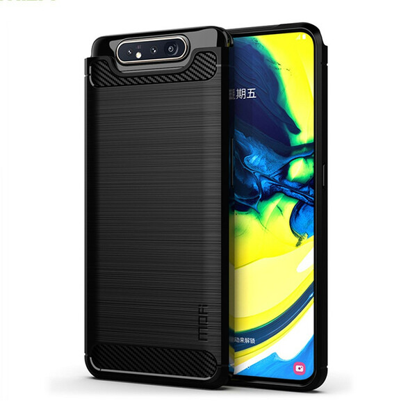 Coque Samsung Galaxy A90 / A80 Fibre Carbone Brossée MOFI