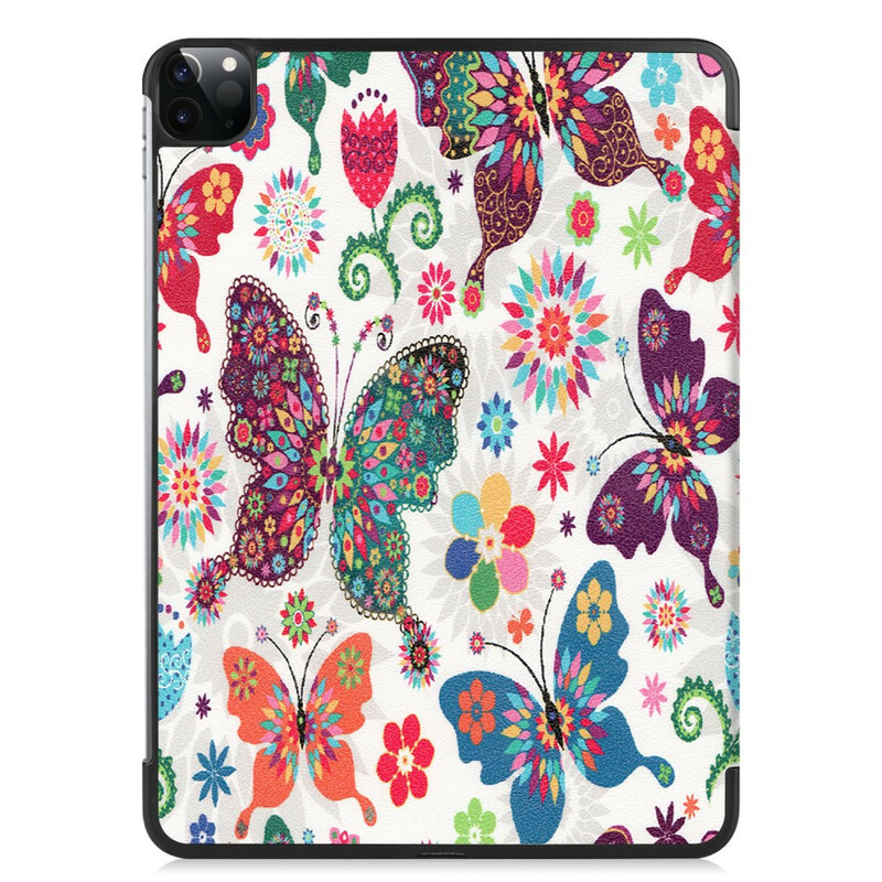 Smart Case iPad Pro 11" (2020) Papillons et Fleurs Rétros