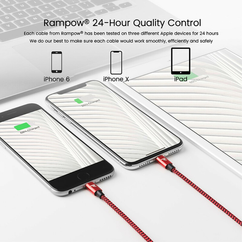 Câble de Charge de Données USB et MFI pour l'iPhone RAMPOW