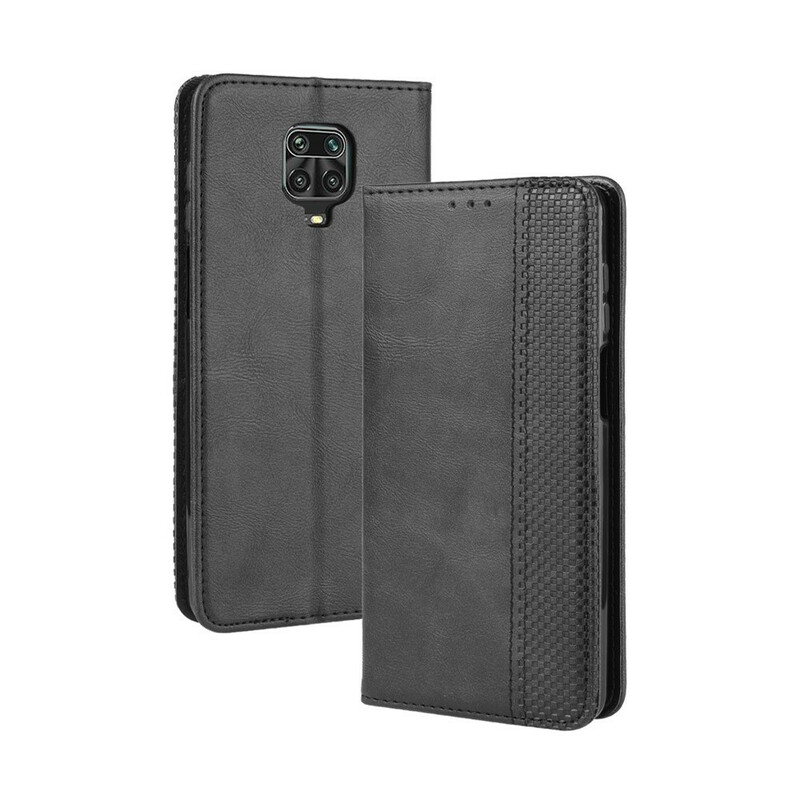 Flip Cover Xiaomi Redmi Note 9S Effet Cuir Vintage Stylisé