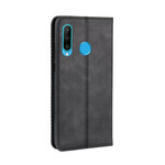 Flip Cover Honor 20 Lite Effet Cuir Vintage Stylisé