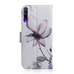 Housse Honor 9X Pro Fleur Vieux Rose