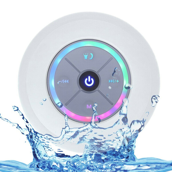 Haut-parleurs à Suction Waterproof avec Lumière LED