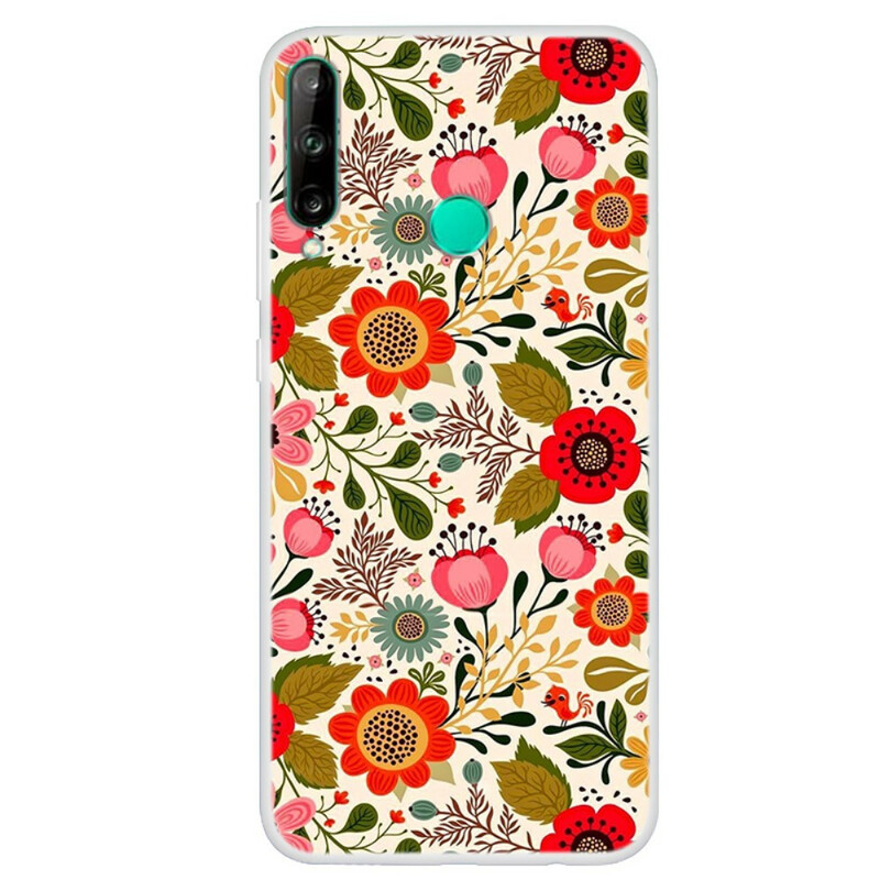 Coque Huawei P40 Lite E Tapisserie Fleurie