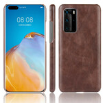 Coque Huawei P40 Pro Effet Cuir Litchi Performance