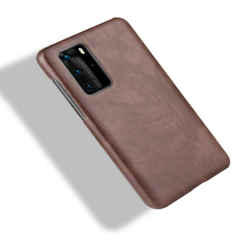 Coque Huawei P40 Pro Effet Cuir Litchi Performance