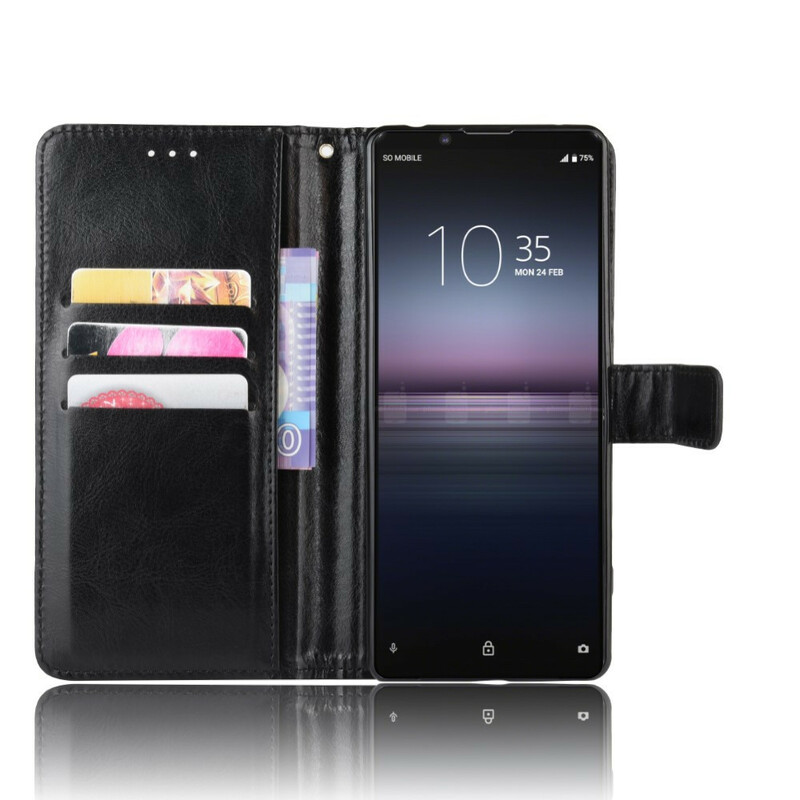 Housse Sony Xperia 1 II Simili Cuir Flashy