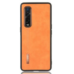 Coque Oppo Find X2 Pro Effet Cuir Couture