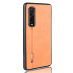 Coque Oppo Find X2 Pro Effet Cuir Couture