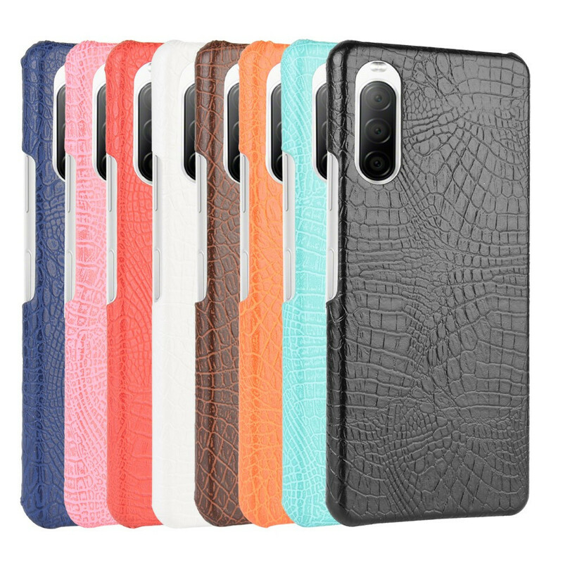 Coque Sony Xperia 10 II Effet Peau de Crocodile