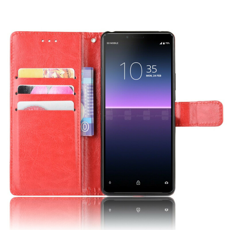 Housse Sony Xperia 10 II Simili Cuir Flashy