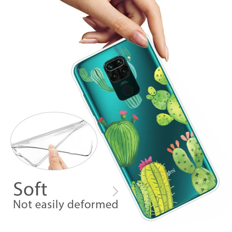 Coque Xiaomi Redmi Note 9 Cactus Aquarelle