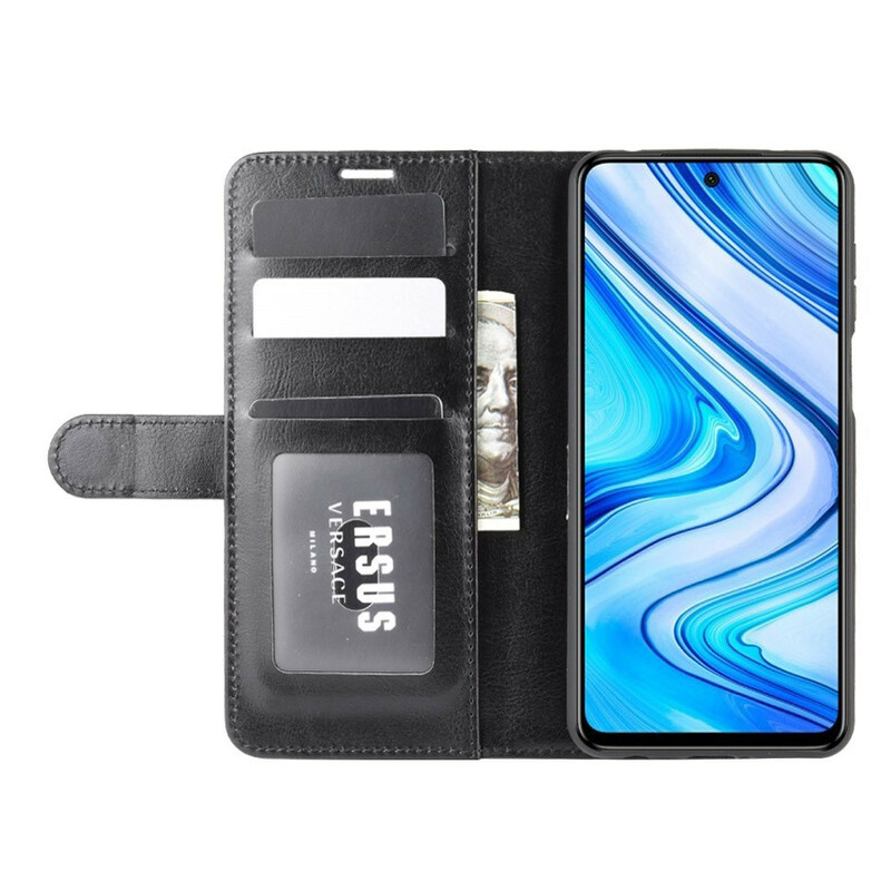 Housse Xiaomi Redmi Note 9S / Redmi Note 9 Pro Effet Cuir Classique