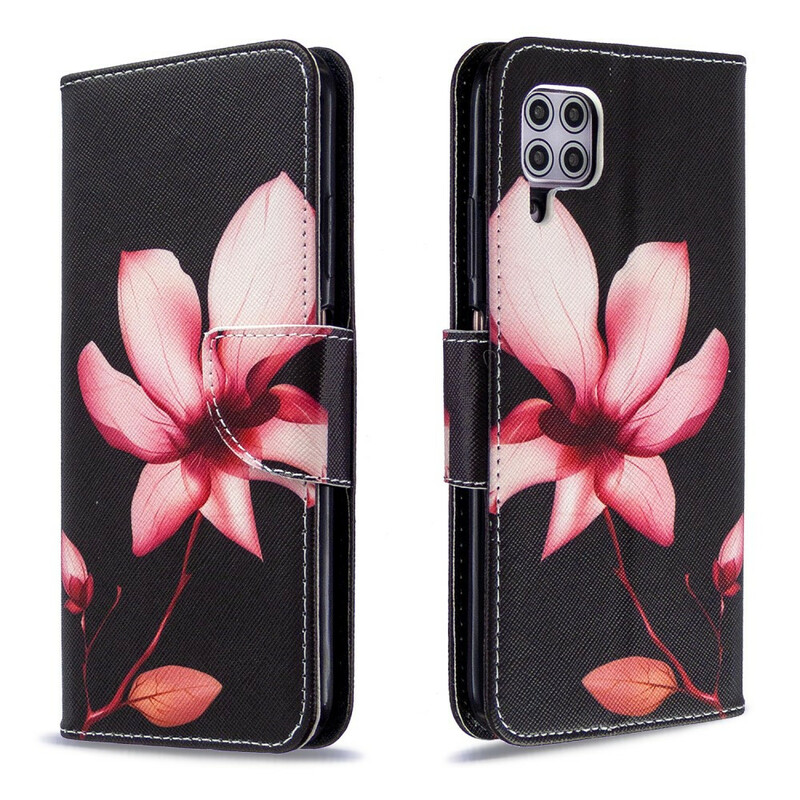 Housse Huawei P40 Lite Fleur Rose