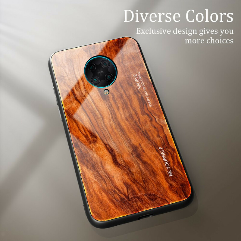 Coque Xiaomi Poco F2 Pro Verre Trempé Design Bois