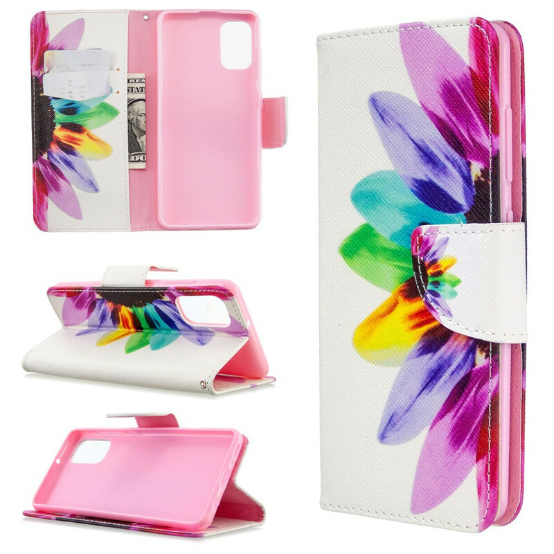 Housse Samsung Galaxy A41 Fleur Aquarelle