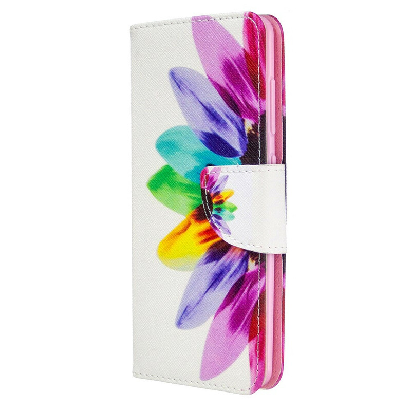 Housse Samsung Galaxy A41 Fleur Aquarelle