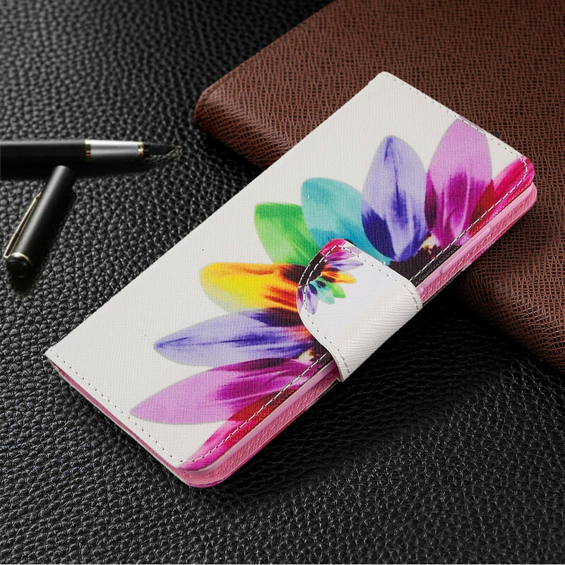 Housse Samsung Galaxy A41 Fleur Aquarelle