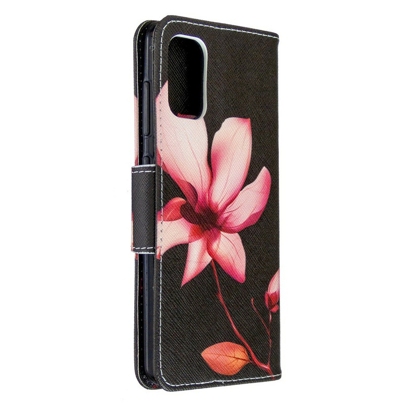 Housse Samsung Galaxy A41 Fleur Rose