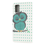 Housse Samsung Galaxy A41 Hibou Endormi