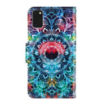 Housse Samsung Galaxy A41 Flashy Mandala à Lanière