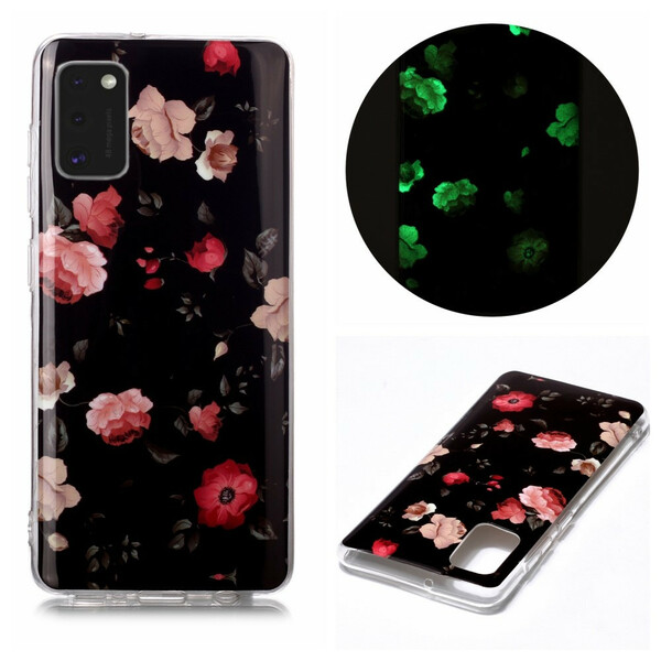 Coque Samsung Galaxy A41 Série Floralies Fluorescente