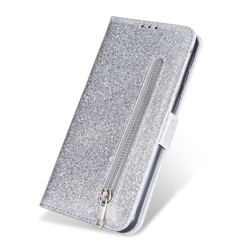 Housse Samsung Galaxy A41 Porte-Monnaie Paillettes