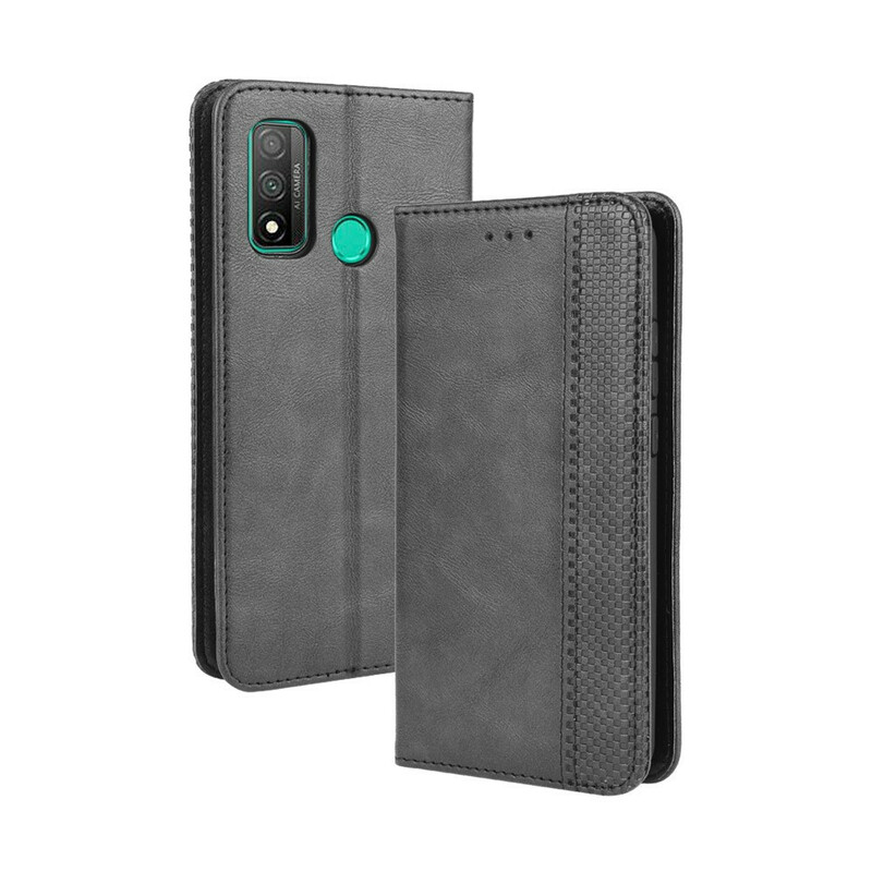 Flip Cover Huawei P Smart 2020 Effet Cuir Vintage Stylisé