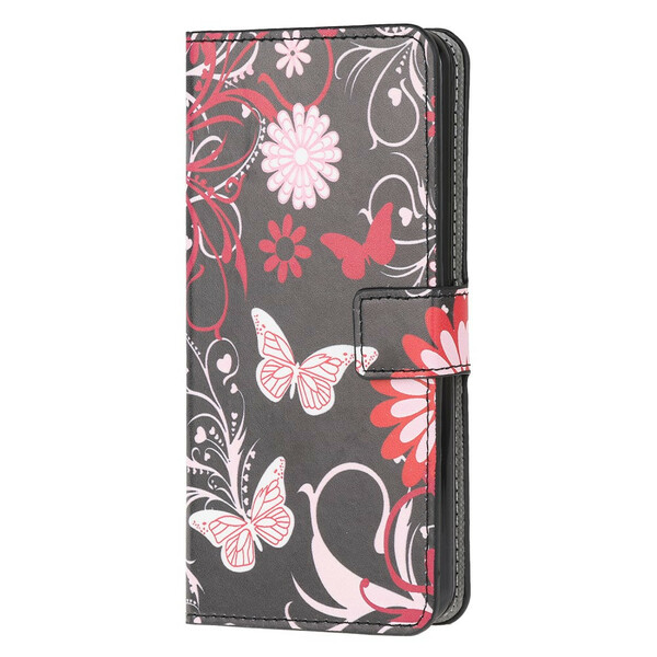 Housse Huawei P Smart 2020 Papillons et Fleurs