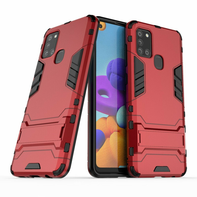 Coque Samsung Galaxy A21s Languette Ultra Résistante