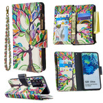 Housse Samsung Galaxy S20 Ultra Poche Zippée Arbre