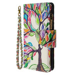 Housse Samsung Galaxy S20 Ultra Poche Zippée Arbre