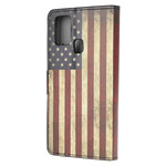 Housse Samsung Galaxy A21s Drapeau USA