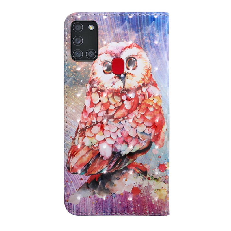 Housse Samsung Galaxy A21s Hibou le Peintre