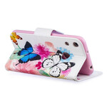 Housse Honor 8A Papillons et Fleurs Peints