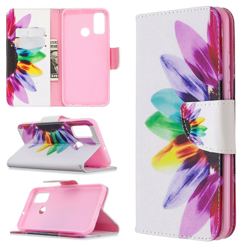 Housse Huawei P Smart 2020 Fleur Aquarelle