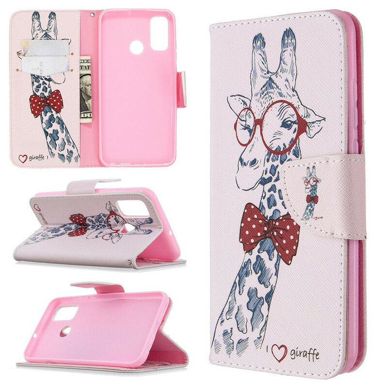 Housse Huawei P Smart 2020 Girafe Intello