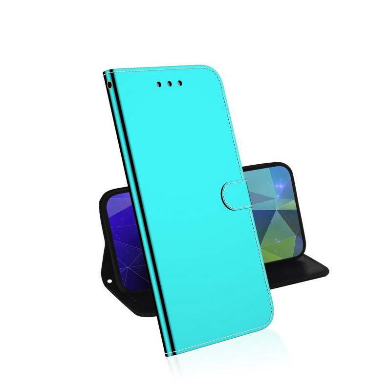 Housse Xiaomi Redmi 9 Simili Cuir Couverture Miroir