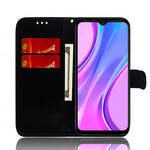 Housse Xiaomi Redmi 9 Simili Cuir Couverture Miroir