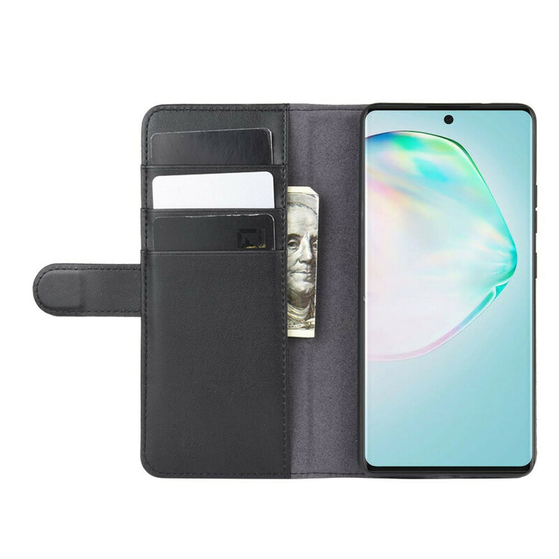 Housse Samsung Galaxy S10 Lite Cuir Fendu